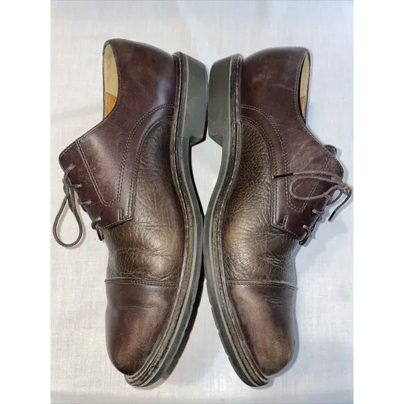 Mephisto Men’s Captoe Dress Shoes Size 10 M Brown Leather Business Formal City
