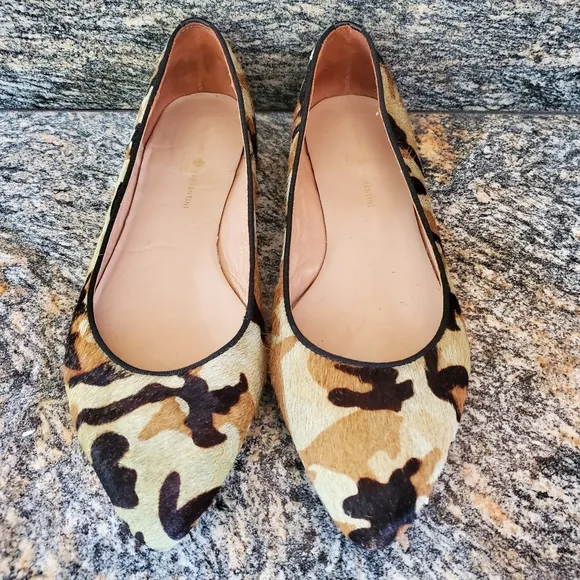 Mercanti Fiorentini Camouflage Pointed Toe Flats
