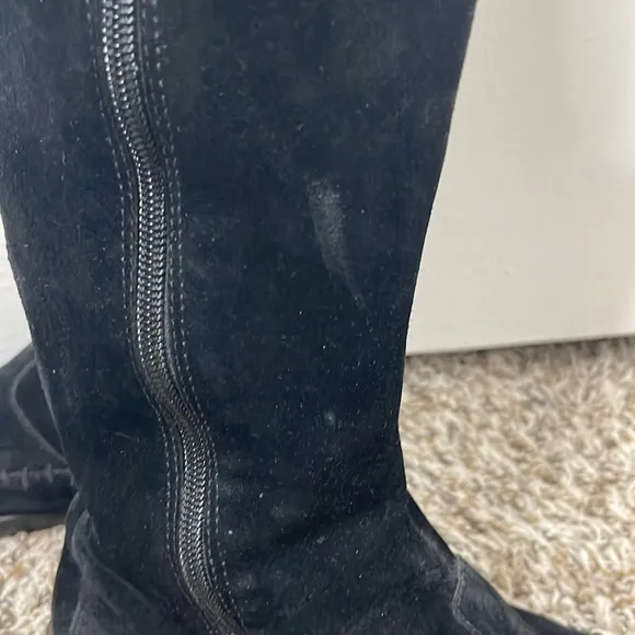Merrell Blazing Star Size 8 Tall Boots Suede Leather Side Zip Low Heel