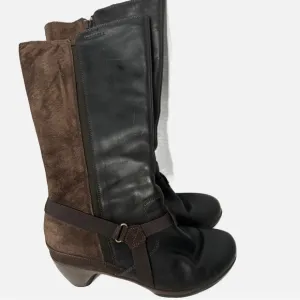 Merrill Women’s Shoes Boots Size 8.5 Leather Suede Side Zip Brown Expresso