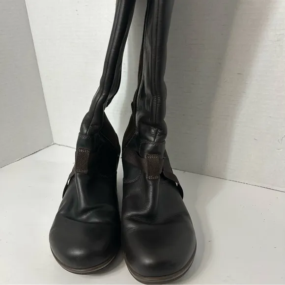 Merrill Women’s Shoes Boots Size 8.5 Leather Suede Side Zip Brown Expresso