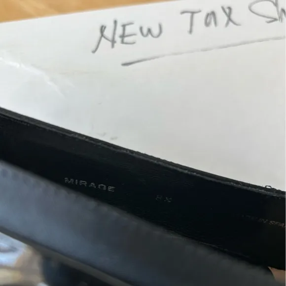 Mezlan Mirage Black Patent Tux Shoe 8 1/2 with box &amp; slip covers