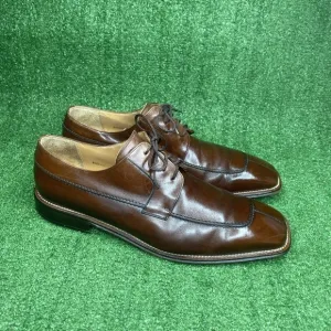 Mezlan Split Toe Derby Leather Cognac Brown Made In Spain Size 13 M US