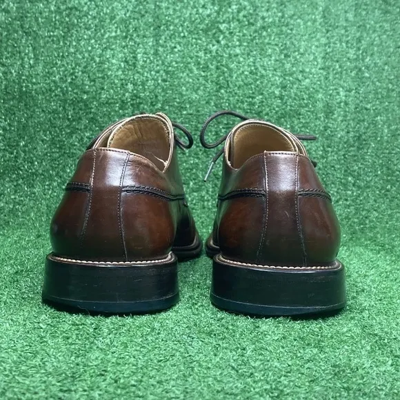 Mezlan Split Toe Derby Leather Cognac Brown Made In Spain Size 13 M US