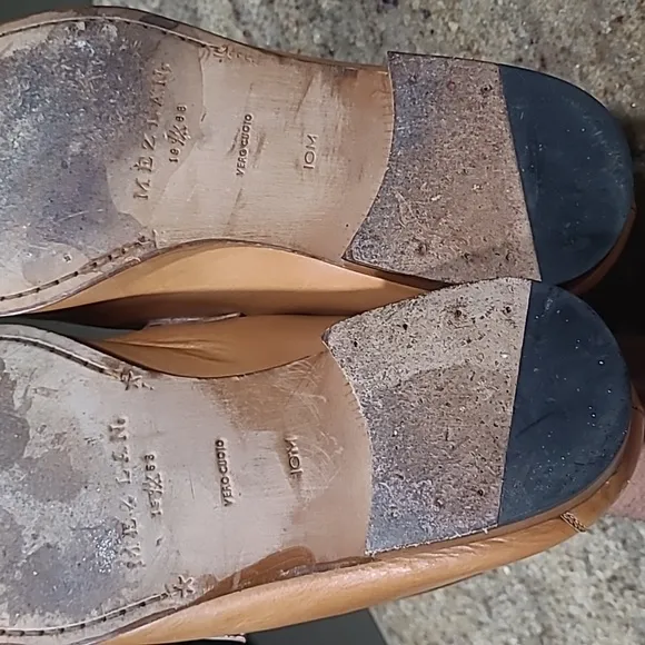 Mezlan Tan Leather Penny Loafers Size US10