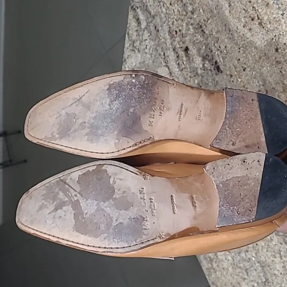 Mezlan Tan Leather Penny Loafers Size US10