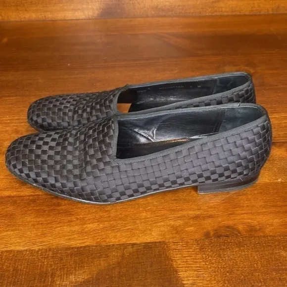 MEZLAN Tuxedo Woven Silk Leather Formal Men's Dress Shoes - Handmade in Spain 9