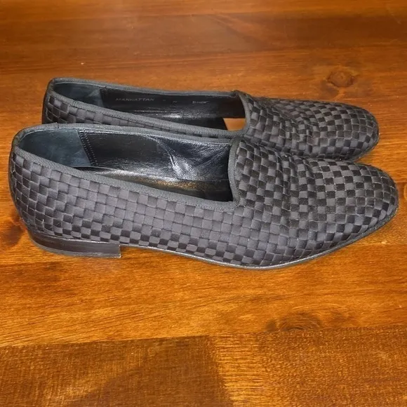 MEZLAN Tuxedo Woven Silk Leather Formal Men's Dress Shoes - Handmade in Spain 9