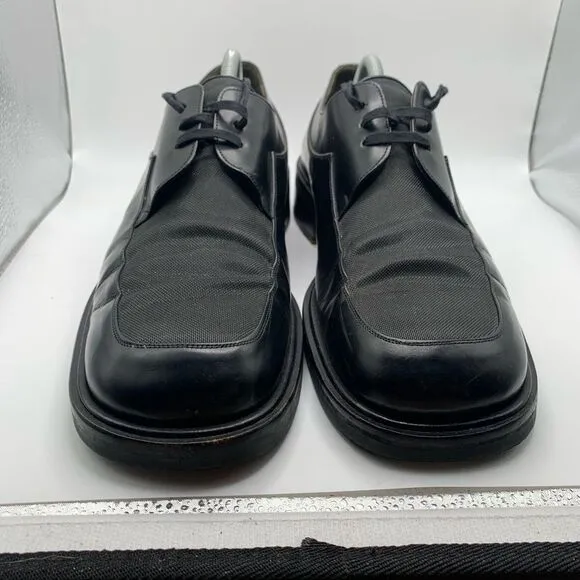 Mezlan Mens‎ Black Leather Squared Andros Work Formal Shoes Size 10.5 M