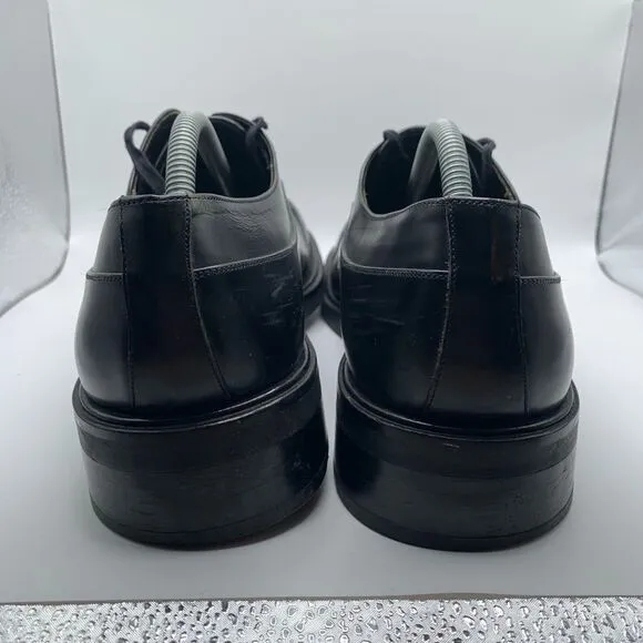 Mezlan Mens‎ Black Leather Squared Andros Work Formal Shoes Size 10.5 M