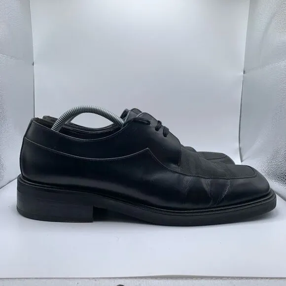 Mezlan Mens‎ Black Leather Squared Andros Work Formal Shoes Size 10.5 M