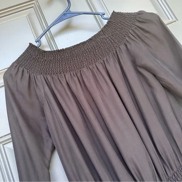 Michael Kors 100% silk black mini dress​ with ruffles size xs