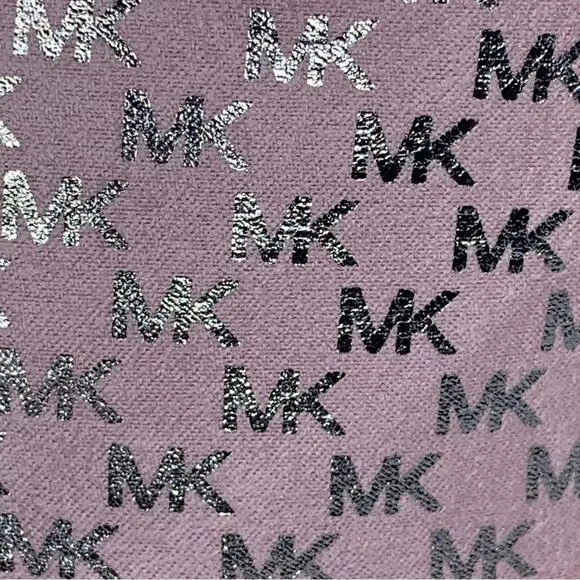 Michael Kors Boots for Girls Light Pink MK Silver Logo Print Side Zipper Size 2