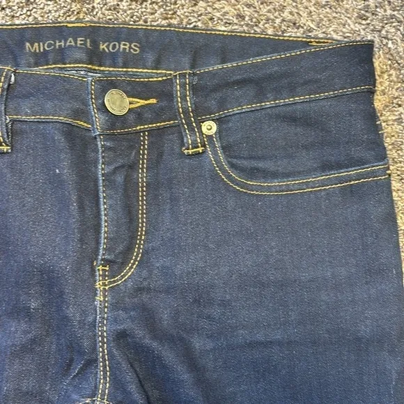 Michael Kors Dark Wash Denim Cropped Jeans Sz 2