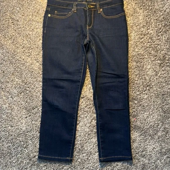 Michael Kors Dark Wash Denim Cropped Jeans Sz 2