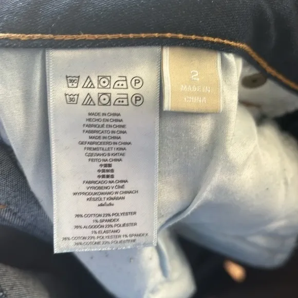 Michael Kors Dark Wash Denim Cropped Jeans Sz 2