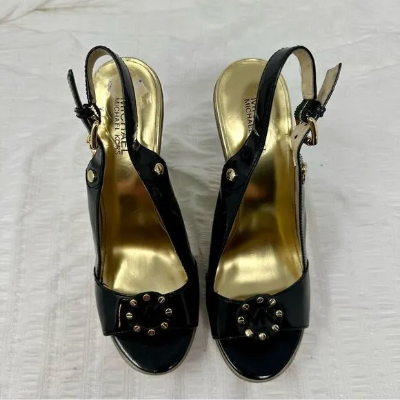 Michael Kors Slingback Wedges- Size 9.5