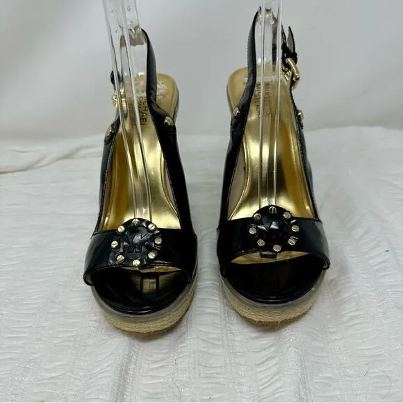 Michael Kors Slingback Wedges- Size 9.5