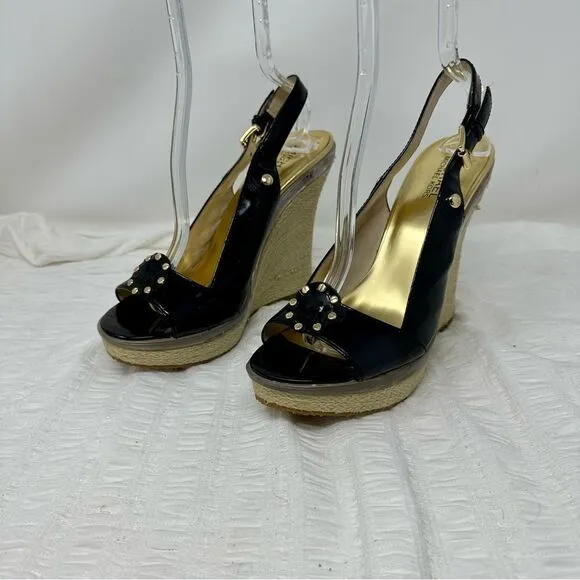 Michael Kors Slingback Wedges- Size 9.5