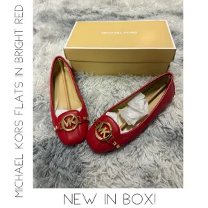 ✨Michael Kors Women's Flats in Bright Red