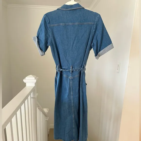 M.i.h Jeans Button Down Denim Dress with Belt Size Medium