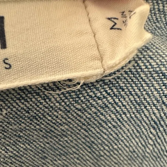 M.i.h Jeans Button Down Denim Dress with Belt Size Medium