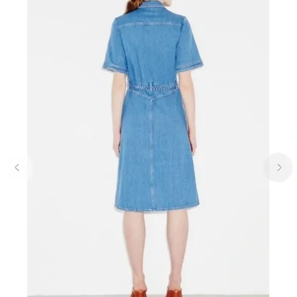 M.i.h Jeans Button Down Denim Dress with Belt Size Medium
