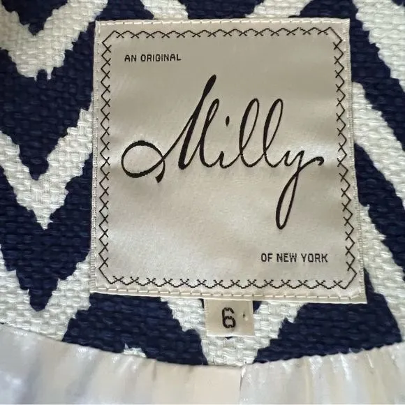 Milly Dress Jacket Matching Set Easter Derby Chevron Shower Wedding Size 6
