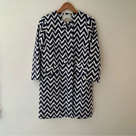 Milly Dress Jacket Matching Set Easter Derby Chevron Shower Wedding Size 6