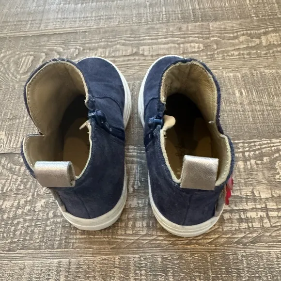 Mini Boden Navy Unicorn Boots size 26/9.5