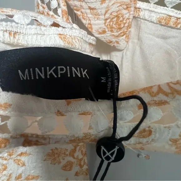 Mink Pink - Kiss the Stars MiniDress in Golden New with Tags