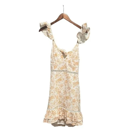 Mink Pink - Kiss the Stars MiniDress in Golden New with Tags
