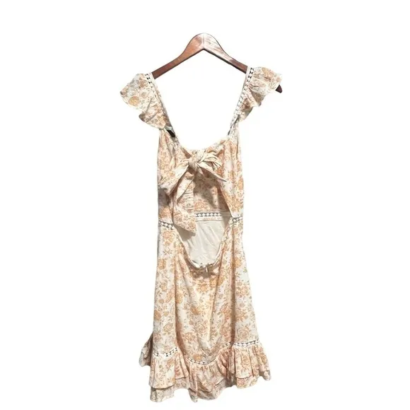 Mink Pink - Kiss the Stars MiniDress in Golden New with Tags