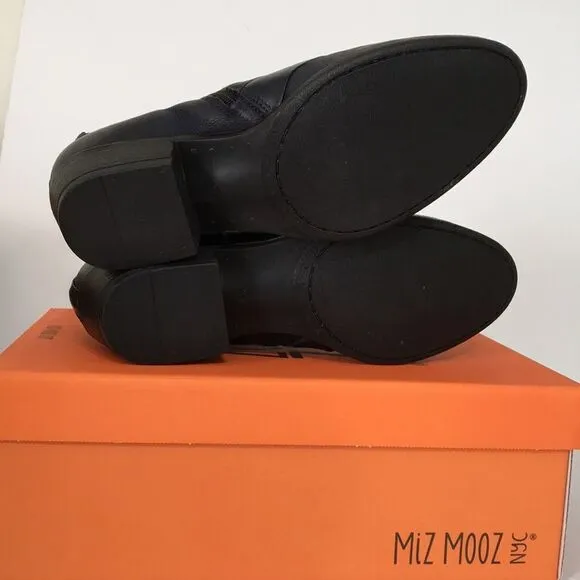 Miz Mooz Burlington Leather Ankle Boots Size: 41W