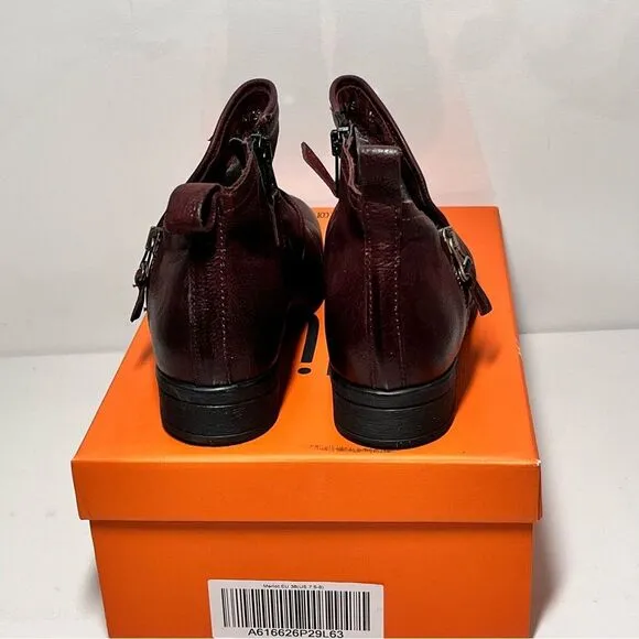 Miz Mooz Slinky Leather Side Zip Ankle Boots