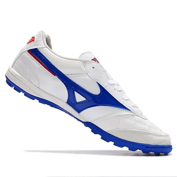 Mizuno Alpha Pro AS Men's Soccer White Leather Shoes Football