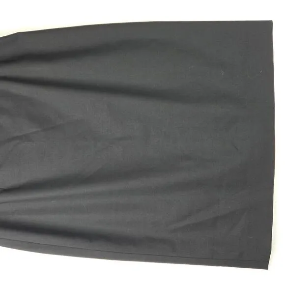 MM LaFleur Cobble Hill Classic Black Pencil Skirt 96% Wool Washable Size 12