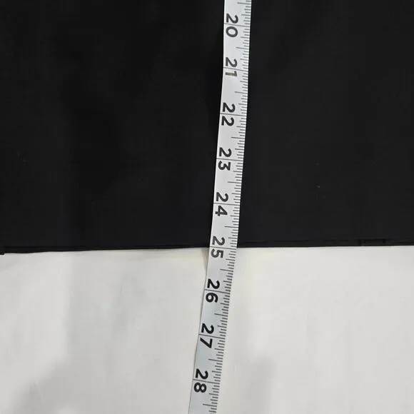 MM LaFleur Cobble Hill Classic Black Pencil Skirt 96% Wool Washable Size 12