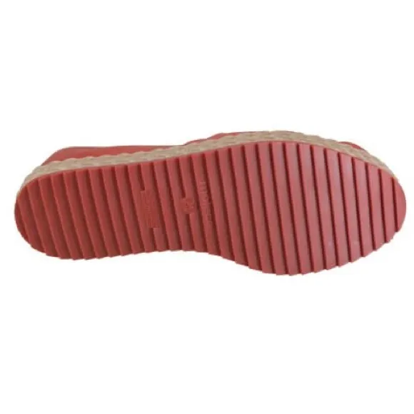 Moleca Alpargata Suede Flex Slip On Shoes Terracota
