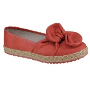 Moleca Alpargata Suede Flex Slip On Shoes Terracota
