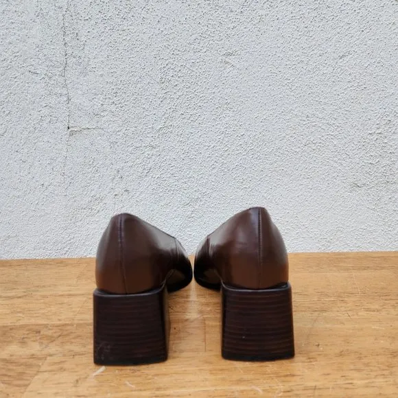 MOUSSY Brown Leather Heels