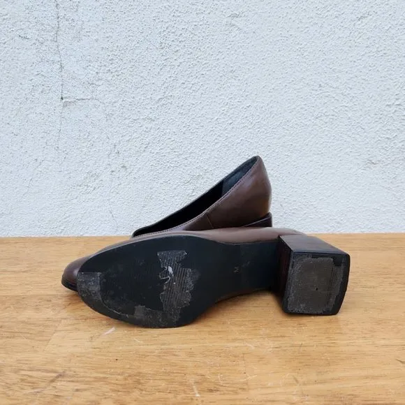 MOUSSY Brown Leather Heels