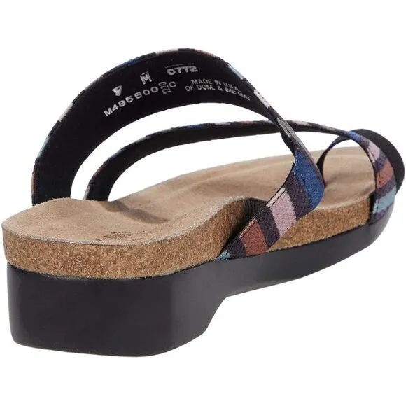 Munro Sandals Aries Multi Stripe Slip On Shoes