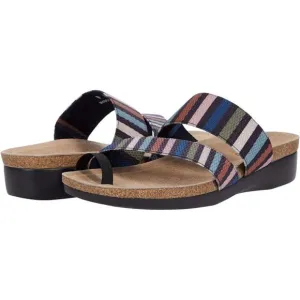 Munro Sandals Aries Multi Stripe Slip On Shoes