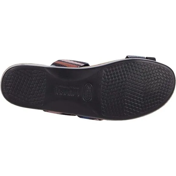 Munro Sandals Aries Multi Stripe Slip On Shoes