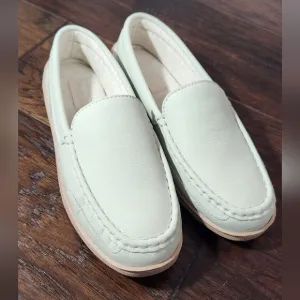 My slippers moccasins, indoor/outdoor, Women's Size 9. Color: mint, new with box