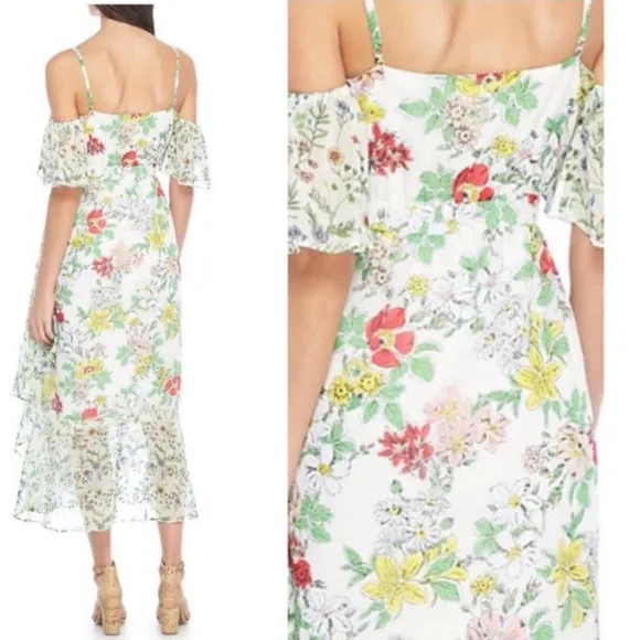 NANETTE Nanette Lepore Cold ShoulderFloral Dress$89 $175/Size: 8