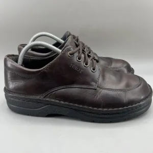 Naot Apron Round Toe Oxford Men Size 9 US, 43 EU Brown Leather Comfort Low Shoes
