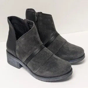 Naot Emerald Ankle Booties, Grey Leather, Women's 37 EU (US 6)