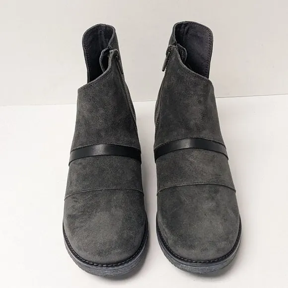 Naot Emerald Ankle Booties, Grey Leather, Women's 37 EU (US 6)